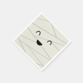 Niedlich Mummy Halloween Serviette (Ecke)