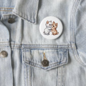 Niedlich Munchkin Cat Classic T - Shirt Button (Beispiel)