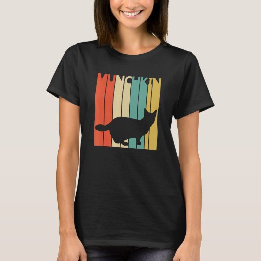 Niedlich Munchkin Cat T-Shirt (Vorderseite)