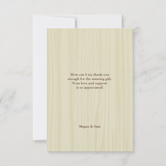 Niedlich Mushroom Baby Dusche Vielen Dank Dankeskarte (Rückseite)