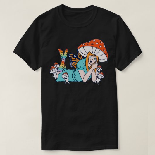 Niedlich Mushroom Fairy Woman T-Shirt (Design vorne)