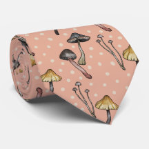 Niedlich Mushroom Fungi Muster Neck Tie