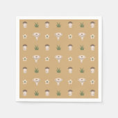 Niedlich Mushroom Pattern Napkins Serviette (Vorderseite)