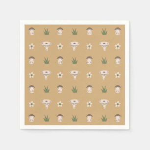 Niedlich Mushroom Pattern Napkins Serviette