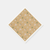 Niedlich Mushroom Pattern Napkins Serviette (Ecke)