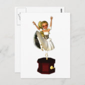 Niedlich Music Box Dancer Postkarte (Vorne/Hinten)