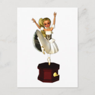 Niedlich Music Box Dancer Postkarte