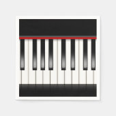 Niedlich Music fun Party Piano Papierservietten (Vorderseite)