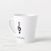 Niedlich Musical Treble Clef Personalisiert Milchtasse (Linke Ecke)