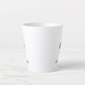 Niedlich Musical Treble Clef Personalisiert Milchtasse (Vorderseite)