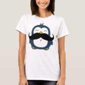 Niedlich Mustache Penguin T-Shirt (Vorderseite)