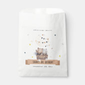 Niedlich Mute Teddy Hot Air Ballon Kindergeburtsta Geschenktütchen (Vorderseite)