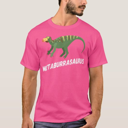 Niedlich Muttaburrasaurus Dinosaurier-Design T-Shirt (Vorderseite)