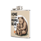 Niedlich Mütter Day Mama Bear Flachmann (Links)