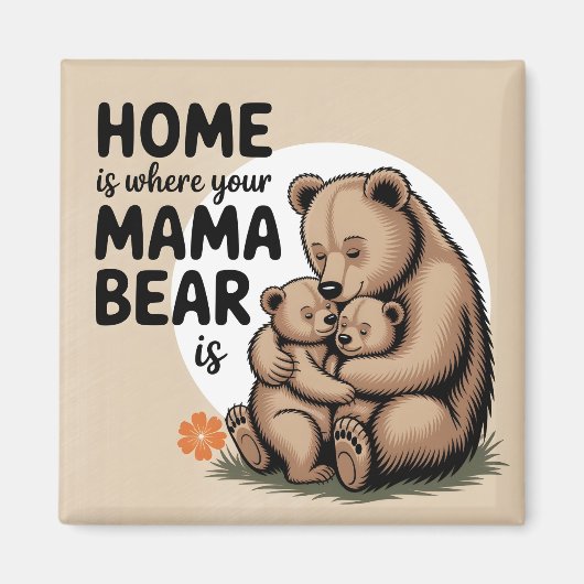 Niedlich Mütter Day Mama Bear Magnet (Vorne)