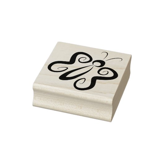 Niedlich 'n Curly Butterfly Gummistempel (Stempel)