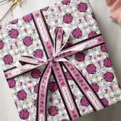 Niedlich n' Trendy 1.5 in Hot Pink Ladybugs Pink H Ripsband