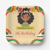 Niedlich nach der Meerjungfrau in den USA Geburtst Pappteller (Vorderseite)