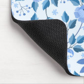 niedlich Nahtloses Muster mit Blume und Blätter au Mousepad (Ecke)