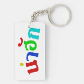 Niedlich ♦ Nahuk in thailändischer Dialeksprache ♦ Schlüsselanhänger (Rückseite)