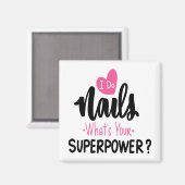 Niedlich Nail Tech Cosmetologin Nails Beauty Salon Magnet (Vorderseite/Rückseite)