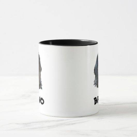Niedlich Name Monogram Newfundland Dog Tasse (Zentrum)