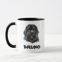 Niedlich Name Monogram Newfundland Dog Tasse