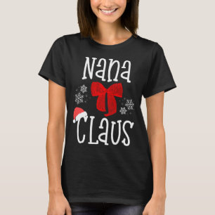 Niedlich Nana Claus Santa Grandma Christmas Pajama T-Shirt