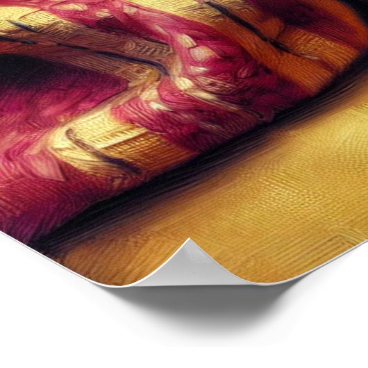 Niedlich Napping Chihuahua Poster (Ecke)