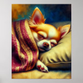 Niedlich Napping Chihuahua Poster (Vorne)