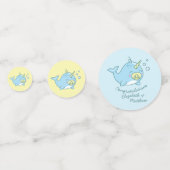 Niedlich Narwhal Baby Shower Kawaii Konfetti (Vorderseiten)