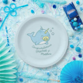Niedlich Narwhal Baby Shower Kawaii Pappteller (Party)