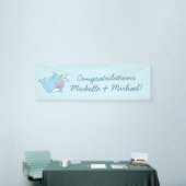 Niedlich Narwhal Baby Shower Kawaii Pink Girl Banner (Messeveranstaltung)
