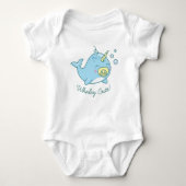 Niedlich Narwhal Baby Shower Kawaii Whaley Niedlic Baby Strampler (Vorderseite)