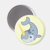 Niedlich Narwhal Magnet (Vorderseite/Rückseite)