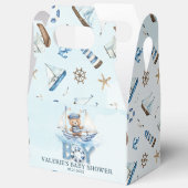 Niedlich Nautical Blue Boat Teddy Bear Boy Baby Du Geschenkschachtel (Offen)