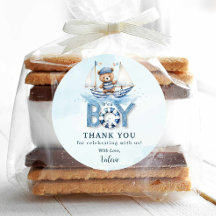 Niedlich Nautical Blue Boat Teddy Bear Boy Baby Du