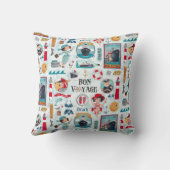 Niedlich Nautikblau-Meerschweinchen-Muster Kissen (Rückseite)