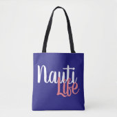 niedlich, nautischer NAUTI-LEBEN | Tasche (Vorderseite)