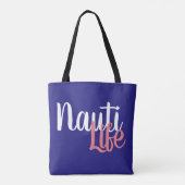 niedlich, nautischer NAUTI-LEBEN | Tasche (Rückseite)