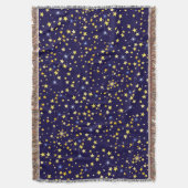 Niedlich Navy Blue Celestial Pattern Fun Lovely St Decke (Vorderseite Vertikal)