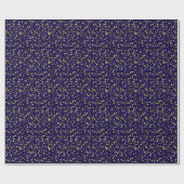 Niedlich Navy Blue Celestial Pattern Fun Lovely St Geschenkpapier (Flach)