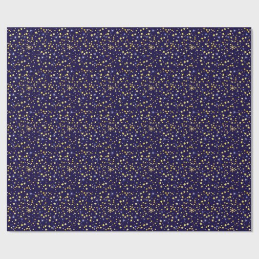 Niedlich Navy Blue Celestial Pattern Fun Lovely St Geschenkpapier (Flach)