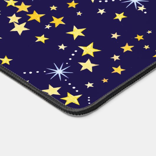 Niedlich Navy Blue Celestial Pattern Fun Lovely St Schreibtischunterlage (Ecke)
