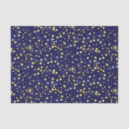 Niedlich Navy Blue Celestial Pattern Fun Lovely St Seidenpapier
