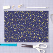 Niedlich Navy Blue Celestial Pattern Fun Lovely St Seidenpapier (Handwerk)