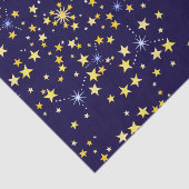 Niedlich Navy Blue Celestial Pattern Fun Lovely St Seidenpapier (Ausschnitt)