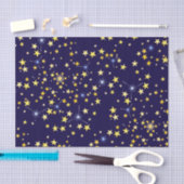 Niedlich Navy Blue Celestial Pattern Fun Lovely St Seidenpapier (Handwerk)