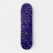 Niedlich Navy Blue Celestial Pattern Fun Lovely St Skateboard (Vorne)