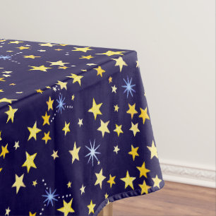 Niedlich Navy Blue Celestial Pattern Fun Lovely St Tischdecke